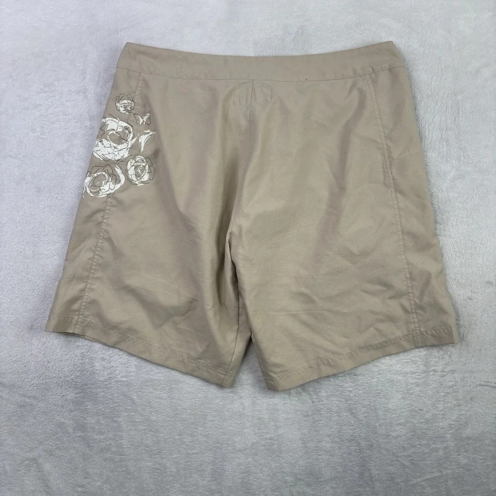 Salomon Beige Waterproof Swim Trunks Board Shorts Men's 12